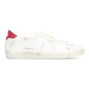 Golden Goose Kontrasterande lädersneakers med slitna effekter White, H...