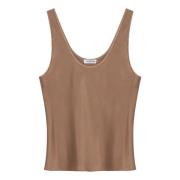 Anine Bing Stilren Tanktop för Kvinnor Beige, Dam