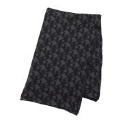 Calvin Klein Jeans Maskintvättbar Tryckt Polyester Scarf Black, Herr