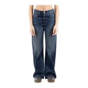 Acne Studios Blå Denim Jeans Blue, Dam