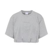 PINKO Torrone T-Shirt Jersey Gray, Dam