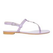 Twinset Låg Klack Ametist Sandal Purple, Dam