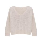 The New Society Dexari Woman Jumper Coconut Beige, Dam