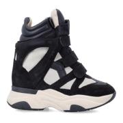 Isabel Marant Svart Krita High-Top Sneakers Black, Dam