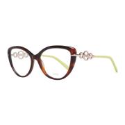 Emilio Pucci Brun Cat Eye Optiska Bågar Brown, Dam