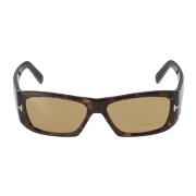 Tom Ford Elegant Solglasögon med Unik Design Brown, Unisex