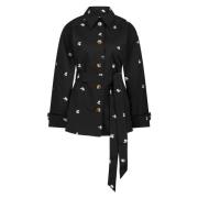 FABIENNE CHAPOT Troy Trenchcoat Short Black, Dam