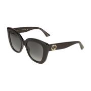 Gucci Stiliga solglasögon Svart ram Gg0327S Black, Unisex