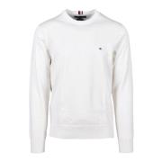 Tommy Hilfiger Bomull Polyester Blandning Stickad Tröja White, Herr