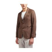 At.P.Co Brun Linneblazer Slim Fit Brown, Herr