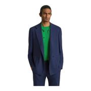 Kiton Deconstructed Tekniskt Tygsuit Blue, Herr