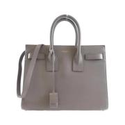 Saint Laurent Vintage Pre-owned Laeder handvskor Gray, Dam