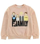 Fendi Kids Sweatshirt - Puder m. Fendi Family