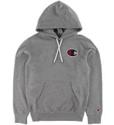 Champion Fashion Hoodie - GrÃ¥melerad m. Logo