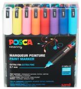 Posca Tuschpennor - PC-1MR - 16 st. - FlerfÃ¤rgad Standard/Metali