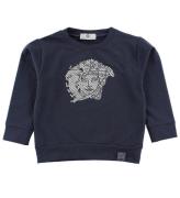 Young Versace Sweatshirt - DammblÃ¥ m. Silver Logo