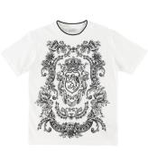 Dolce & Gabbana T-shirt - Creme m. MÃ¶nster