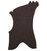 Racing Kids Balaclava - Ull/Bomull - Dubbel - Chocolate Brown