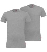 Levis T-shirt - Crew Neck - 2-Pack - Mellan Grey Melange