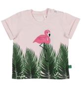 Freds World T-shirt - Rosa m. Bladtryck/Flamingo