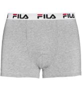 Fila Boxershorts - GrÃ¥melerad m. Logo