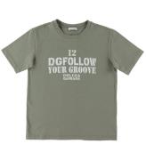 Dolce & Gabbana T-shirt - DG Skate - MilitÃ¤rgrÃ¶n m. Vit