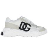 Dolce & Gabbana Sneakers - NÃ¤sta - Vit/Beige m. Logo