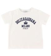 Dolce & Gabbana T-shirt - Essentiels - Vit m. Text