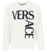 Versace Sweatshirt - Logo - Vit/Svart