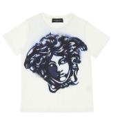 Versace T-shirt - Medusa - Vit/BlÃ¥