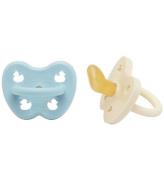 Hevea Nappar - 0-3 MÃ¥n. - 2-pack - Naturgummi - Baby Blue/MjÃ¶lka