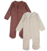 Pippi Baby Onesie - PyjamasdrÃ¤kt - 2-pack - Burlwood