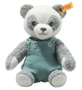 Steiff Gosedjur - Paco Panda - 28 cm - Grey/White/Petrol