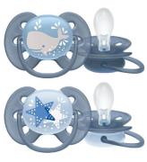 Philips Avent Nappar - 2-pack - Ultra Soft - BlÃ¥ m. Tryck