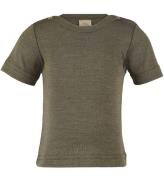Engel T-shirt - Ull/Silke - Olive
