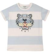 Kenzo T-shirt - Urban - LjusblÃ¥/Vitrandig m. Tiger
