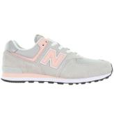 New Balance Skor - 574 - Rain Cloud/Rosa Haze