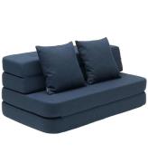 by KlipKlap FÃ¤llbar soffa - 3 Fold Sofa XL - 140 cm - Dark Blue/