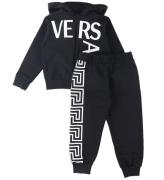 Versace Sweatset - Logo Print - Svart/Vit