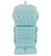 A Little Lovely Company Lampa - 14 cm - Robot - Smoky Blue