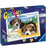 Ravensburger CreArt MÃ¥larset - Jack Russel Puppy