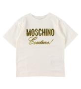 Moschino T-shirt - Vit m. Guld
