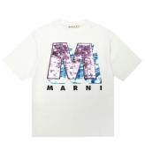 Marni T-shirt - Vit m. Paljetter