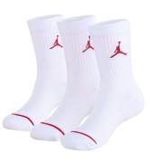 Jordan Strumpor - 3-pack - Jumpman Cushioned Crew - Vit