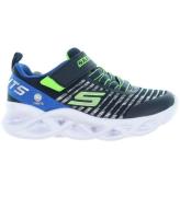 Skechers Skor m. Ljus - Twisty Brights - MarinblÃ¥/Blue