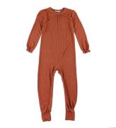 Joha Onesie - Ull/Silke - Orange