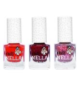 Miss Nella Nagellack - 3-pack - Strawberry'n' Cream/Shazam/Jazzb