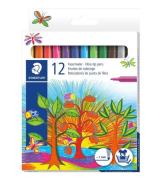 Staedtler Tuschpennor - 12 st - Fiberpennor - 1 mm