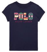 Polo Ralph Lauren T-shirt - Andover - Franska MarinblÃ¥ m. Tryck