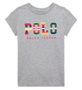 Polo Ralph Lauren T-shirt - Andover - GrÃ¥melerad m. Tryck